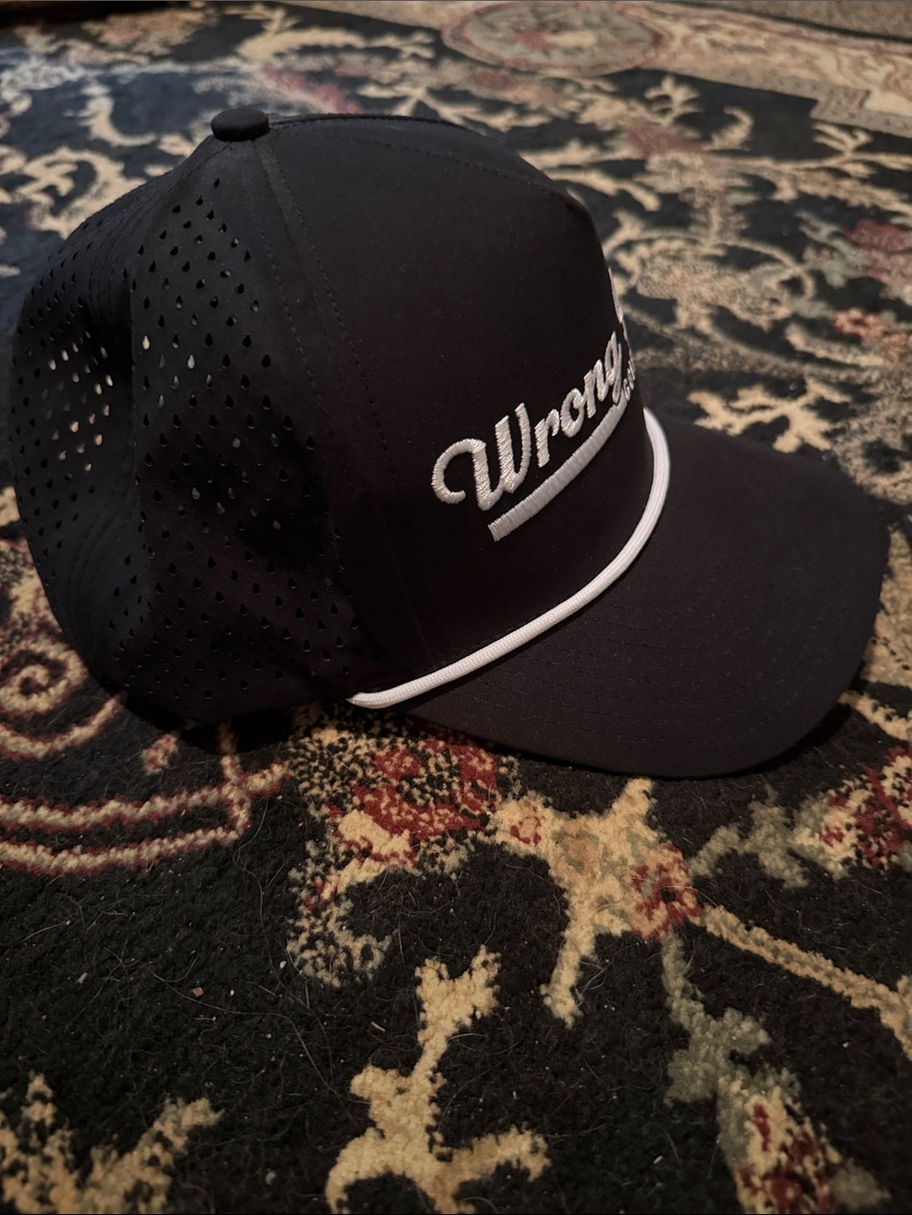 Wrangler Black and White Baseball Cap - Picture 2 of 4